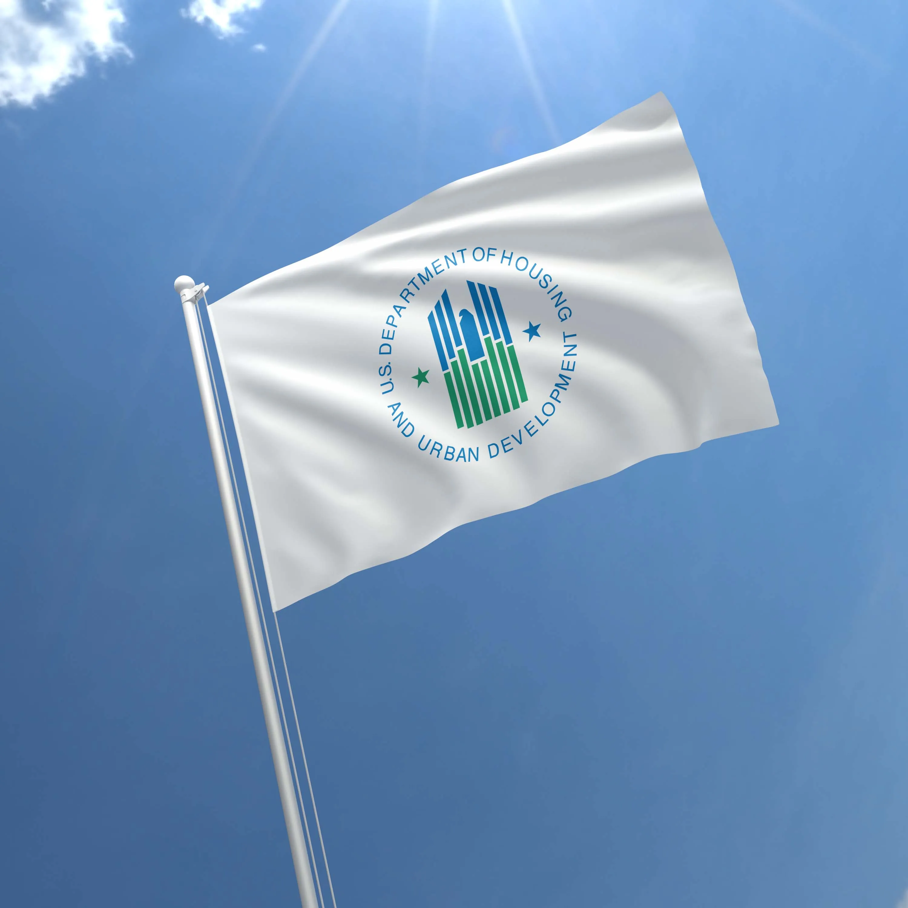 US Department of Housing and Urban Development HUD USA Flag Banner