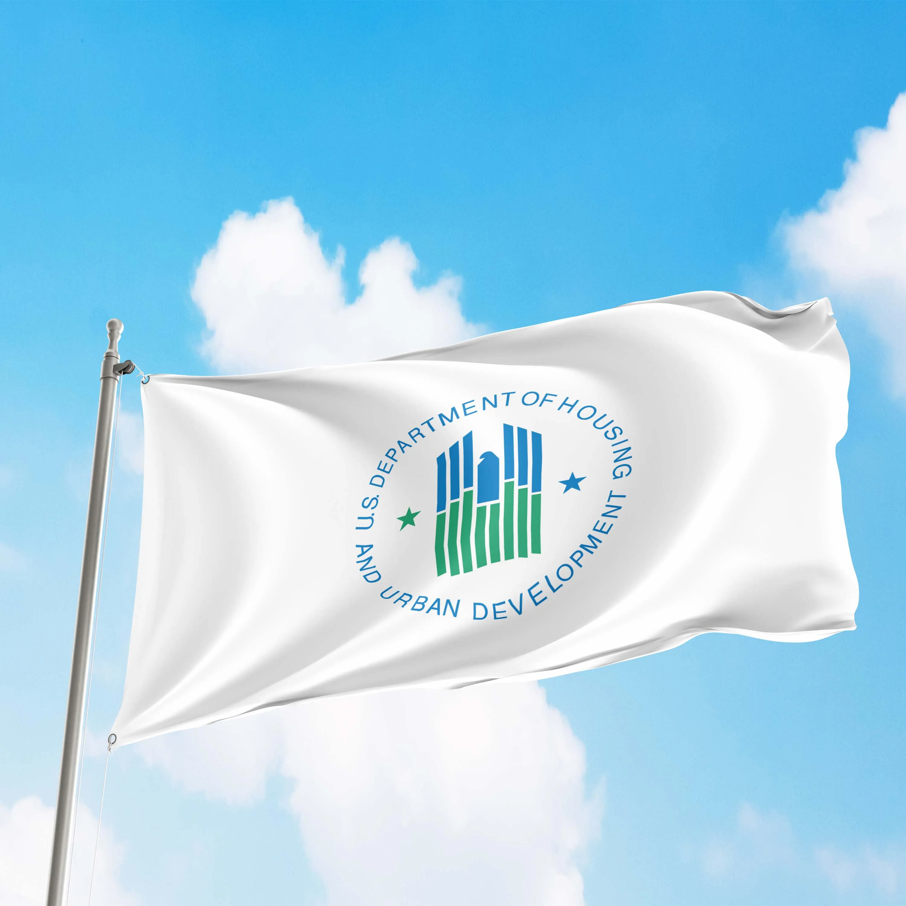 US Department of Housing and Urban Development HUD USA Flag Banner