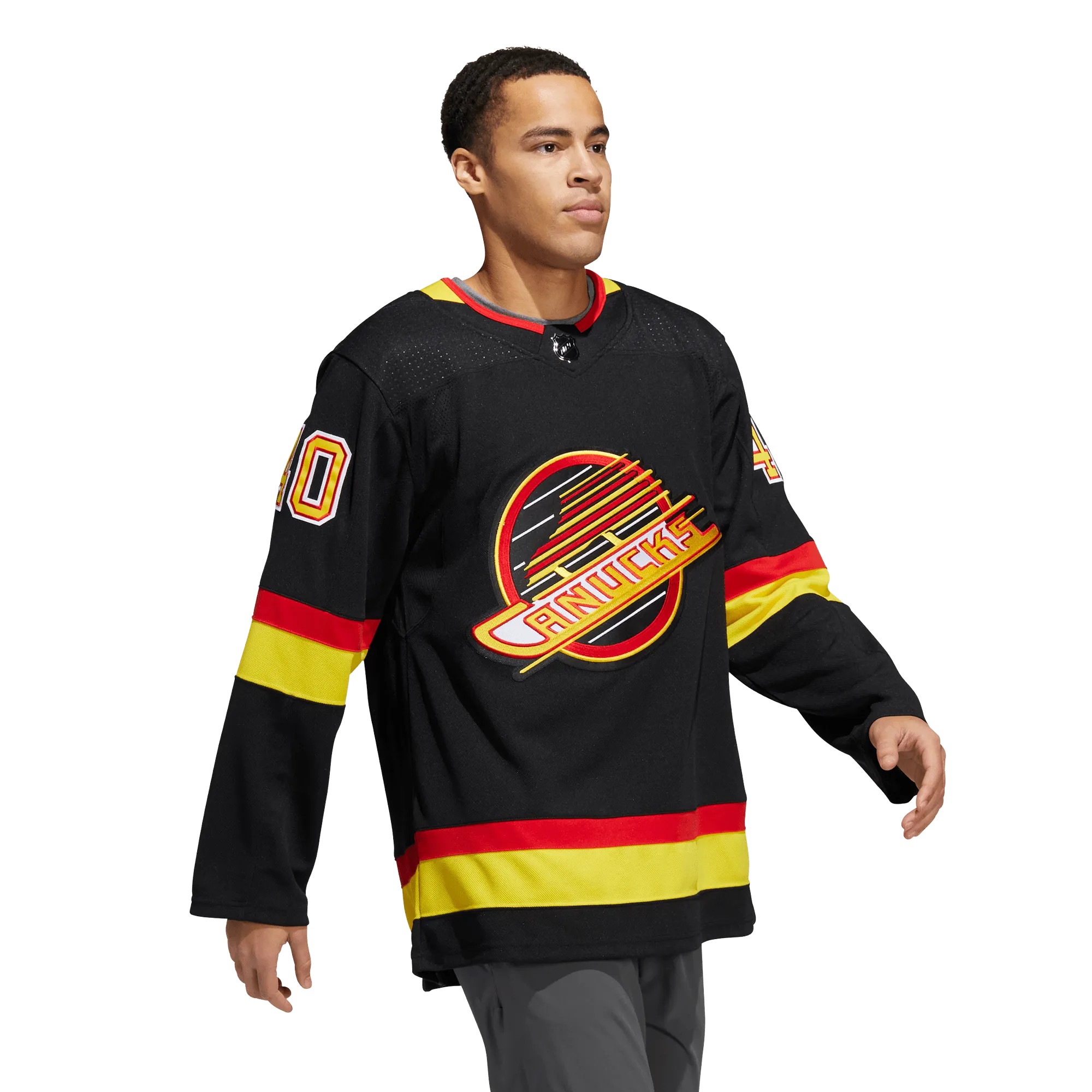 Vancouver Canucks Skate Adidas PrimeGreen Senior Jersey - Elias Pettersson