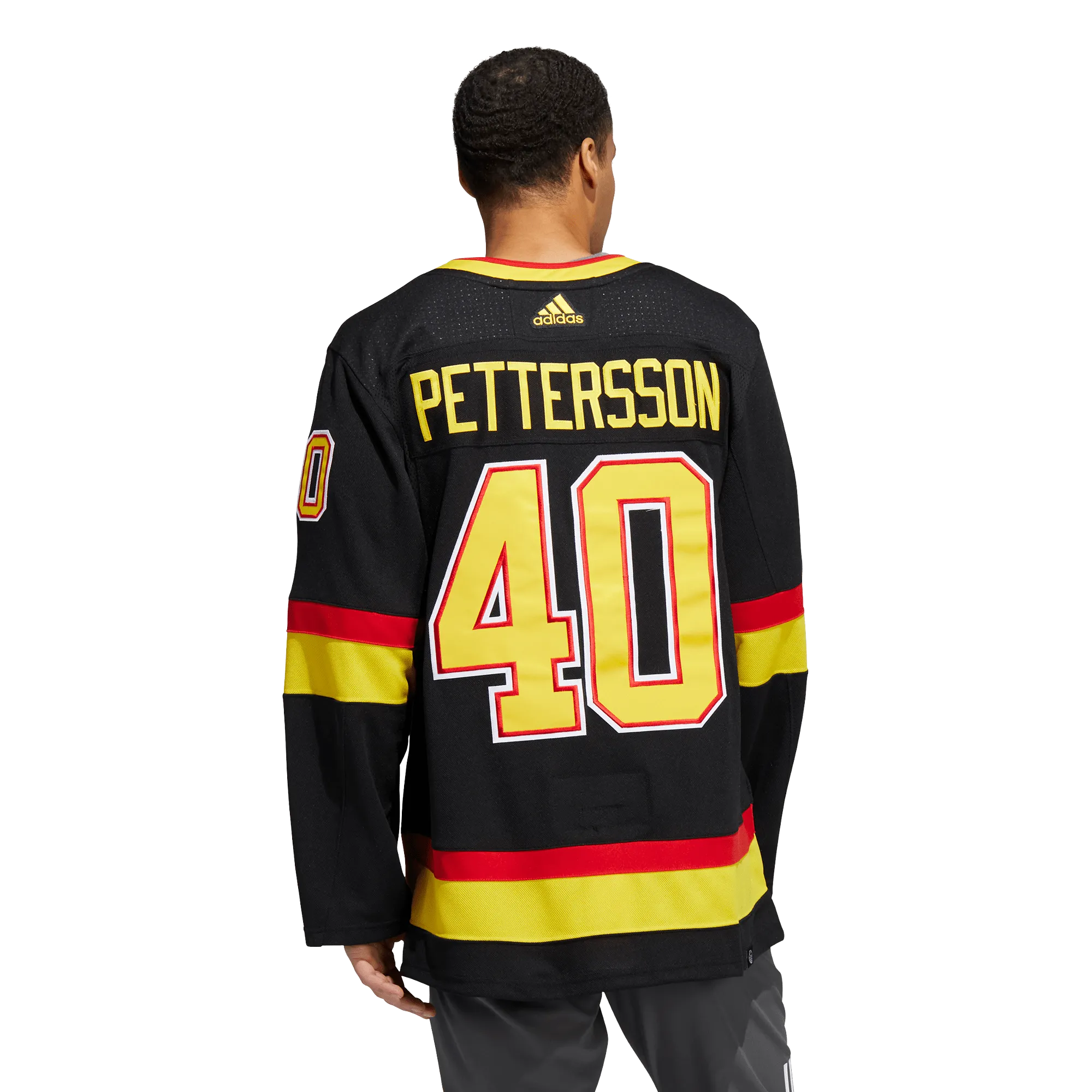 Vancouver Canucks Skate Adidas PrimeGreen Senior Jersey - Elias Pettersson