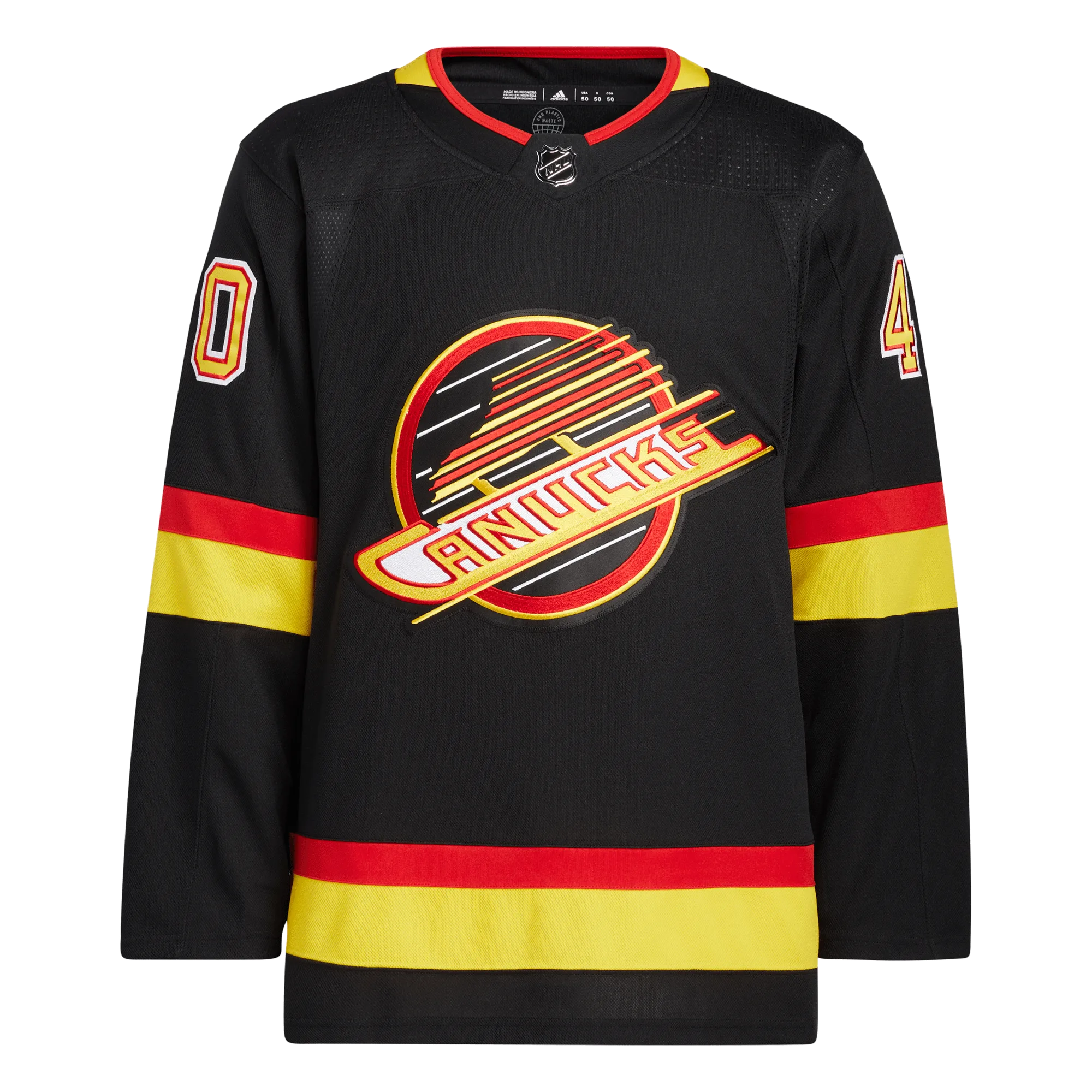 Vancouver Canucks Skate Adidas PrimeGreen Senior Jersey - Elias Pettersson