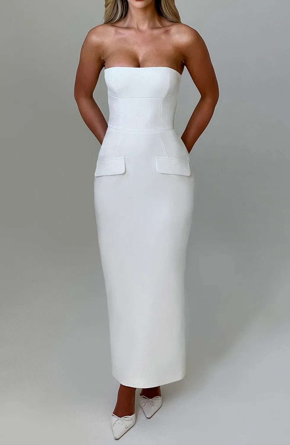 Vanessa midi dress ivory