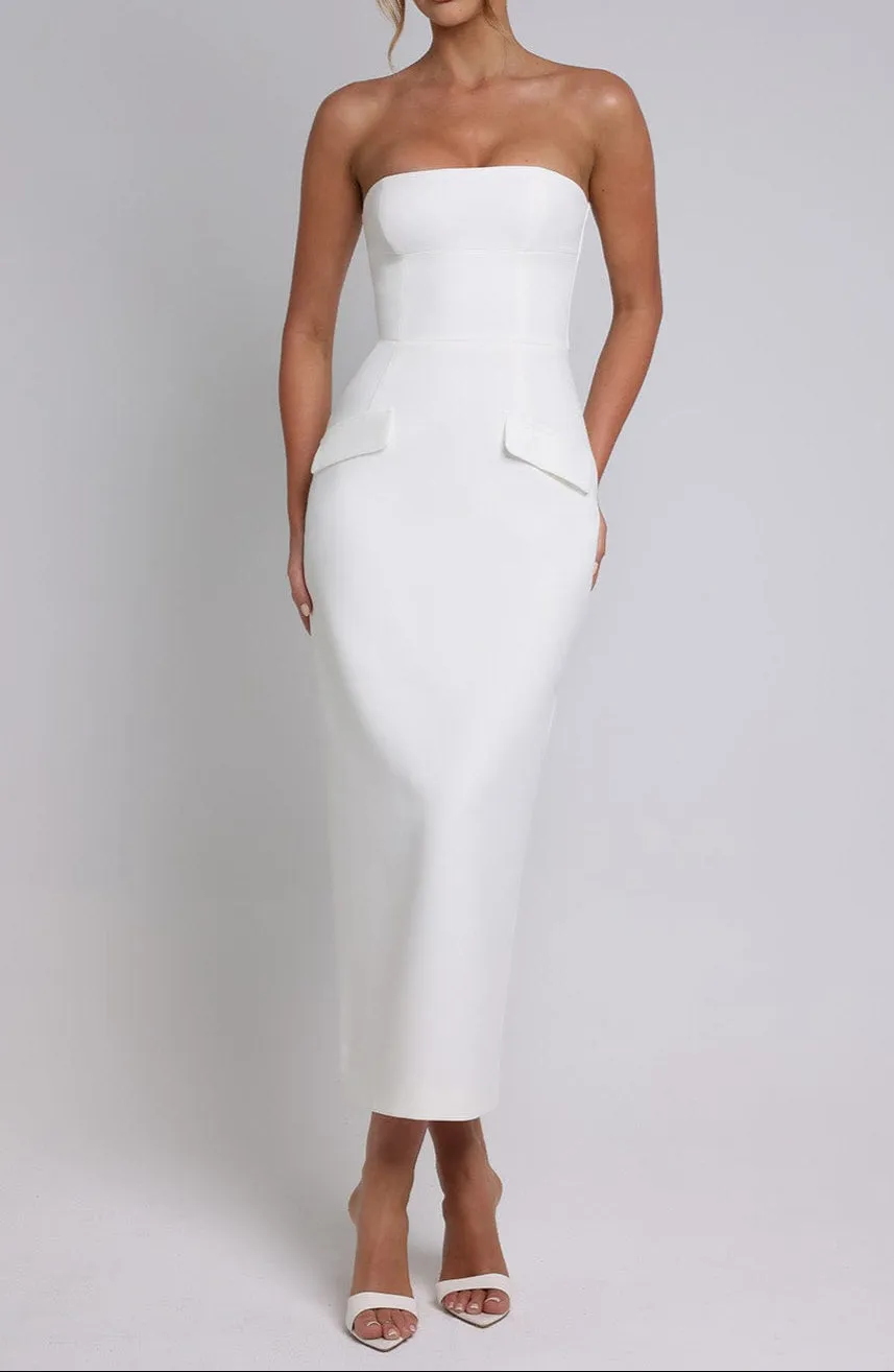 Vanessa midi dress ivory