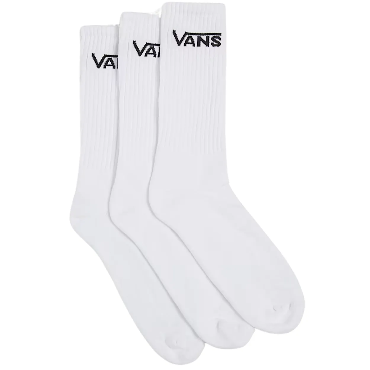Vans 3 Pack Classic Crew Rox Socks | White