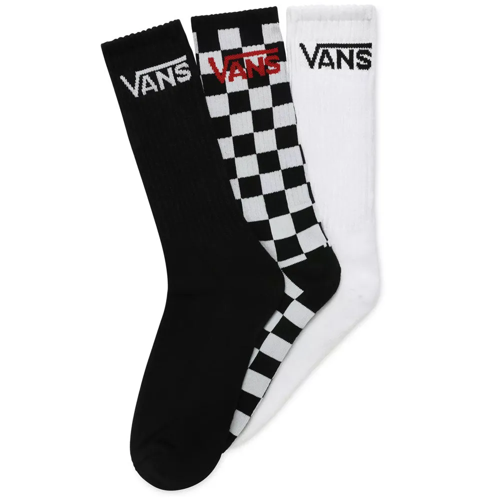 Vans Classic Crew Socks (3 Pack)  UK Size 8.5-12