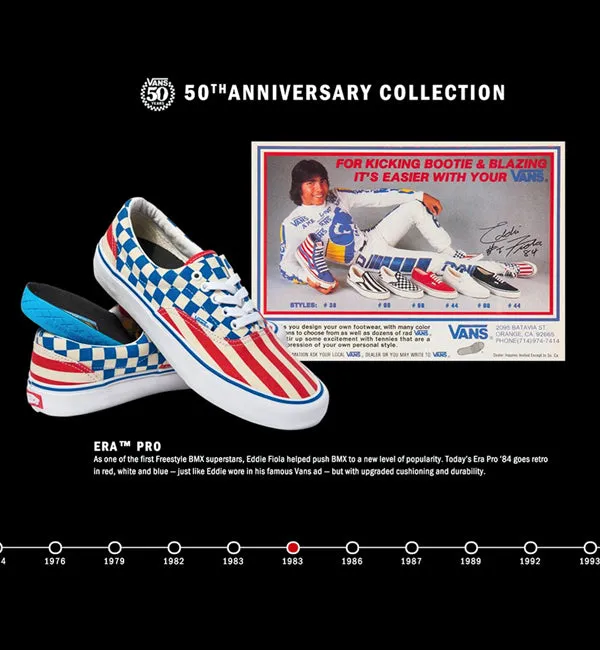 Vans Era Pro '83 Stripes and Checkers 50th Anniversary Limited (UK SIZE 7 ONLY)