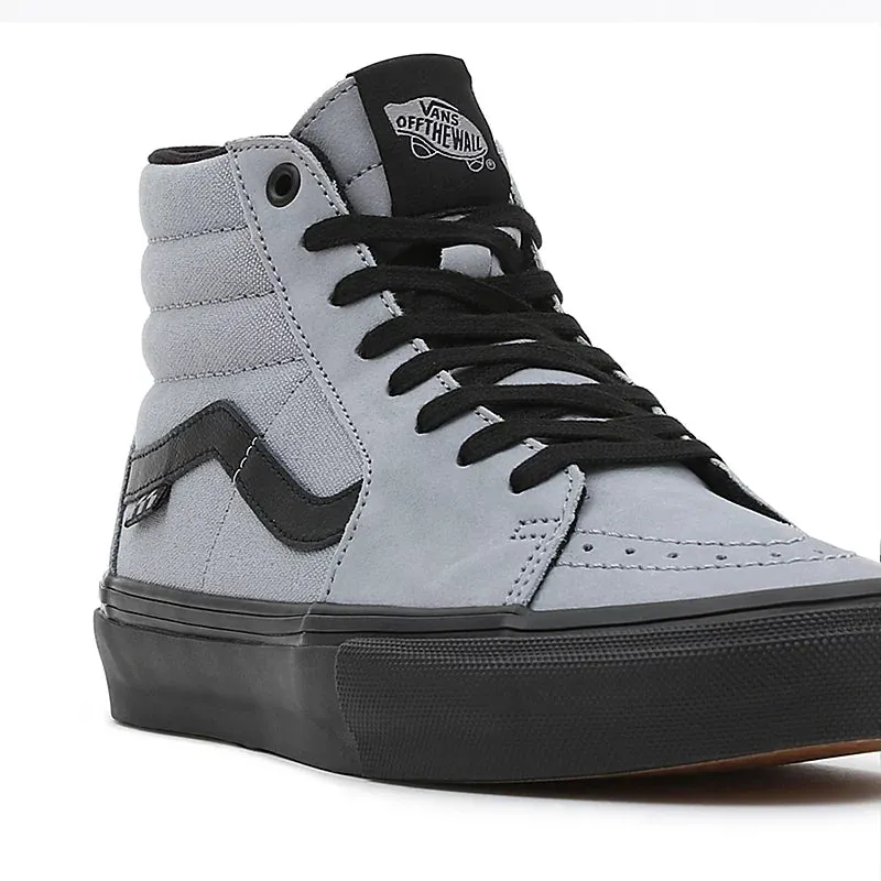 Vans Skate Sk8 Hi Skate Shoes - Nubuck Washed Blue/Black