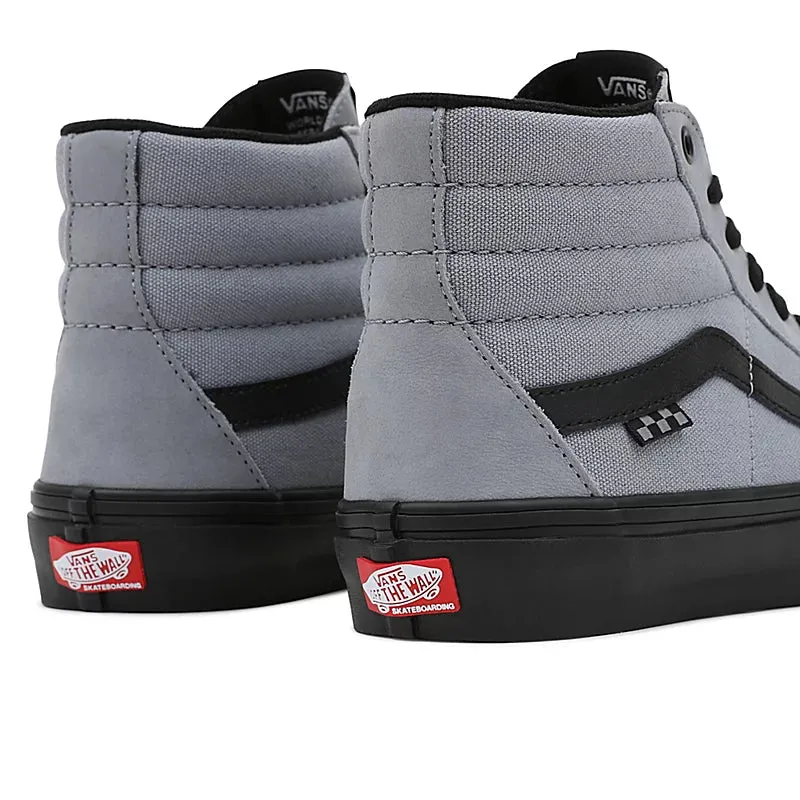 Vans Skate Sk8 Hi Skate Shoes - Nubuck Washed Blue/Black