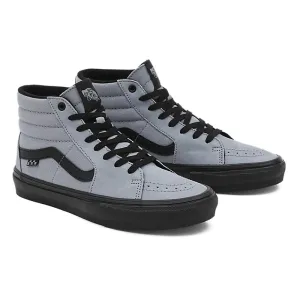 Vans Skate Sk8 Hi Skate Shoes - Nubuck Washed Blue/Black