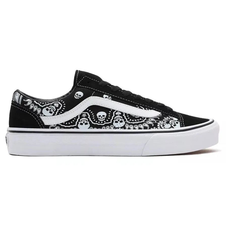 Vans Style 36 Bandana Classic Shoes Mens - Black/True Black/True White