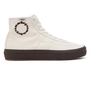 Vans X Quasi Crockett High Deco Skate Shoe | Cream & Black