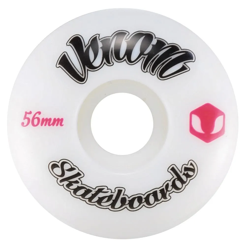 Venom Logo White Skateboard Wheels 50-53mm