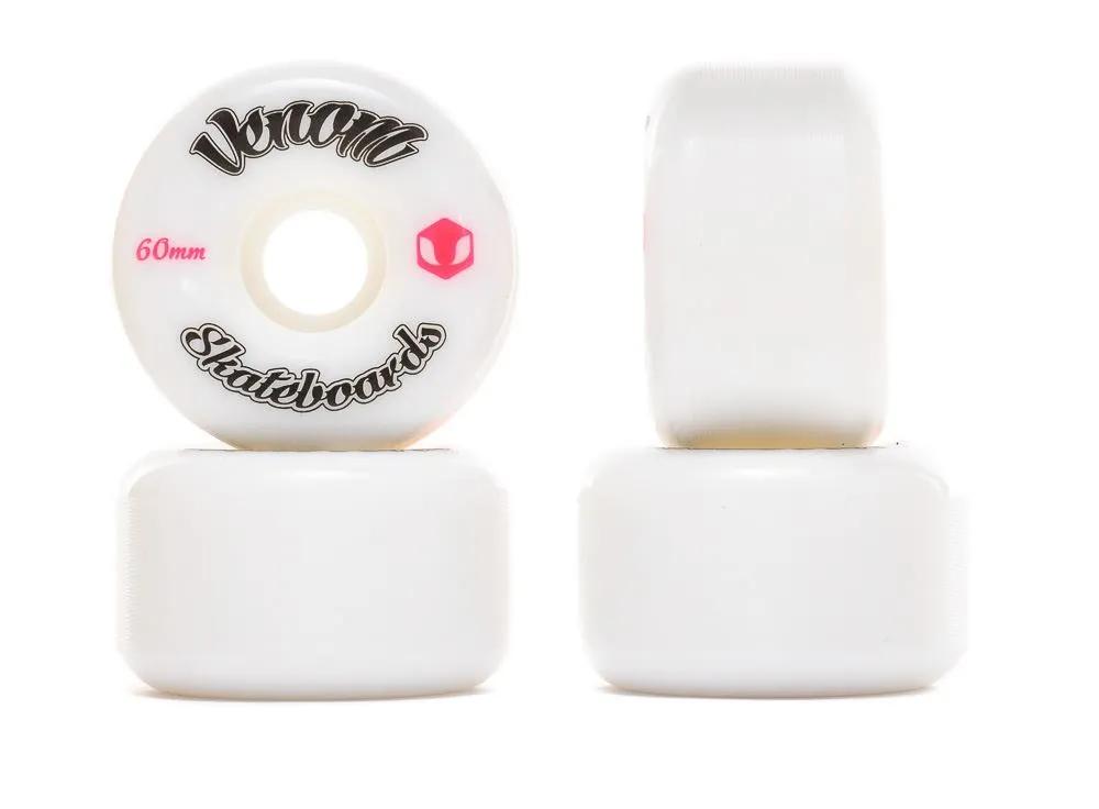 Venom Logo White Skateboard Wheels 50-53mm