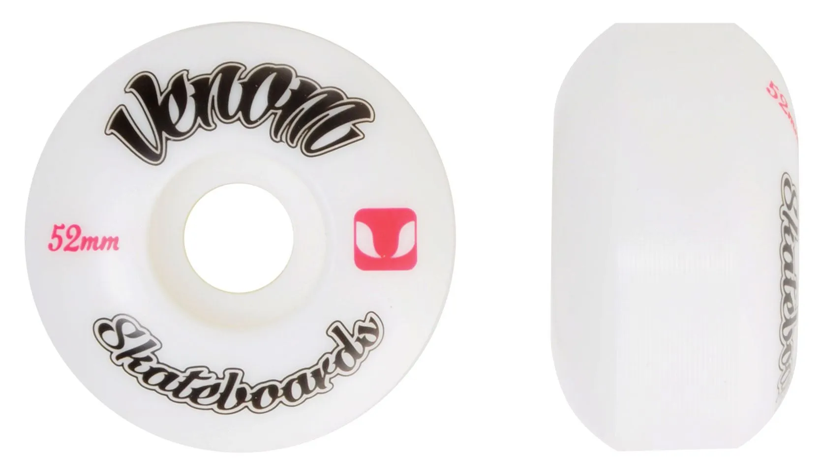 Venom Logo White Skateboard Wheels 50-53mm