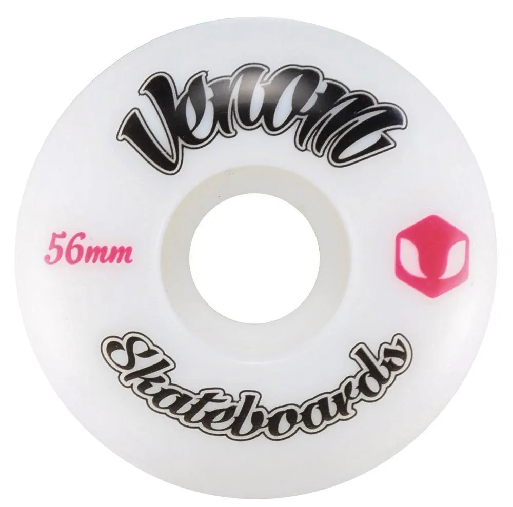 Venom Logo White Skateboard Wheels 50-53mm