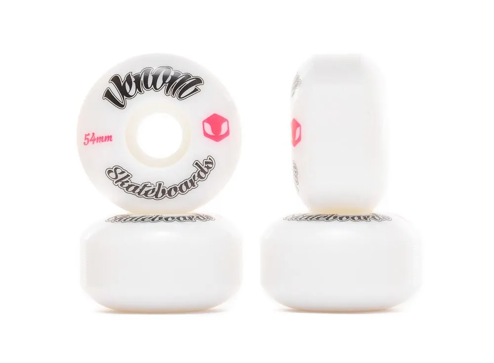 Venom Logo White Skateboard Wheels 50-53mm