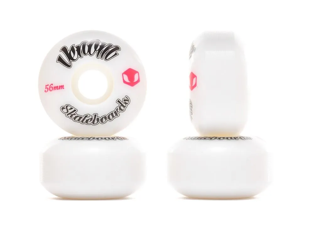 Venom Logo White Skateboard Wheels 50-53mm