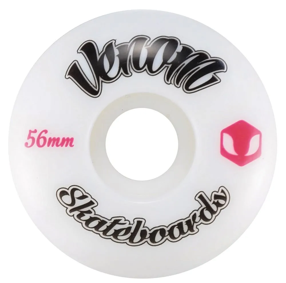 Venom Logo White Skateboard Wheels 50-53mm