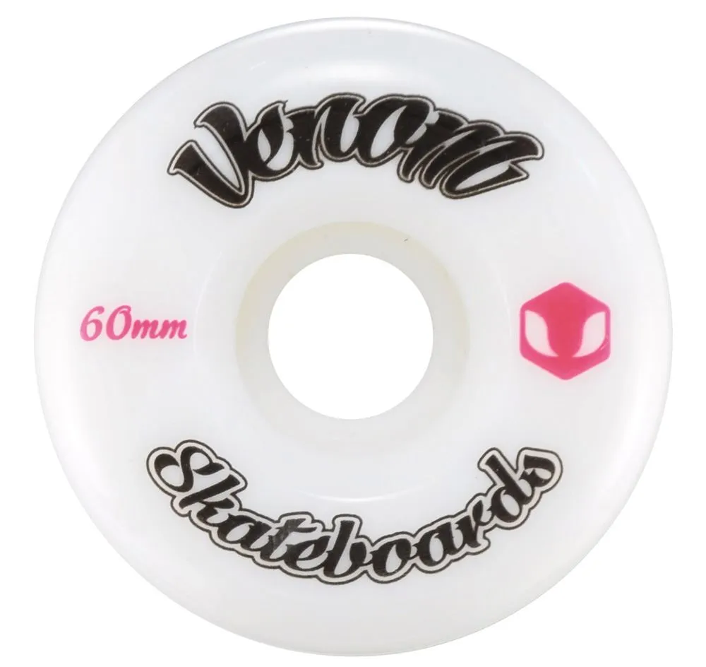 Venom Logo White Skateboard Wheels 50-53mm
