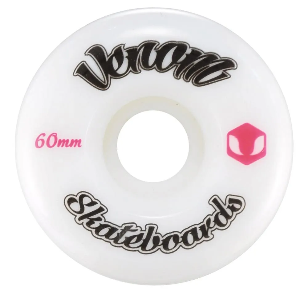 Venom Logo White Skateboard Wheels 50-53mm