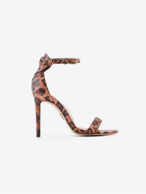 Venus Vegan Apple Leather Stiletto Sandals | Leopard