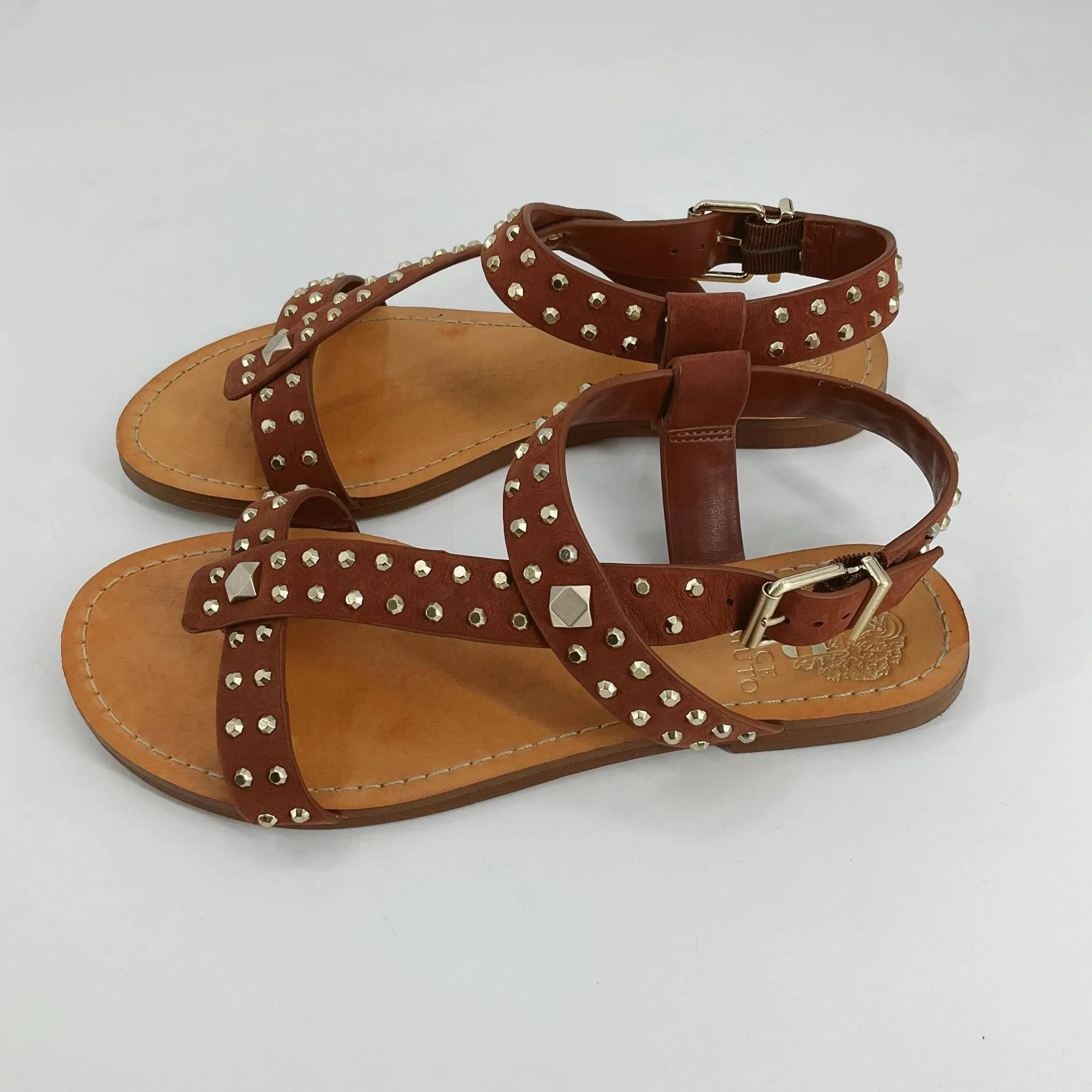 Vince Camuto – Camel Studded Sandals - Size 7.5