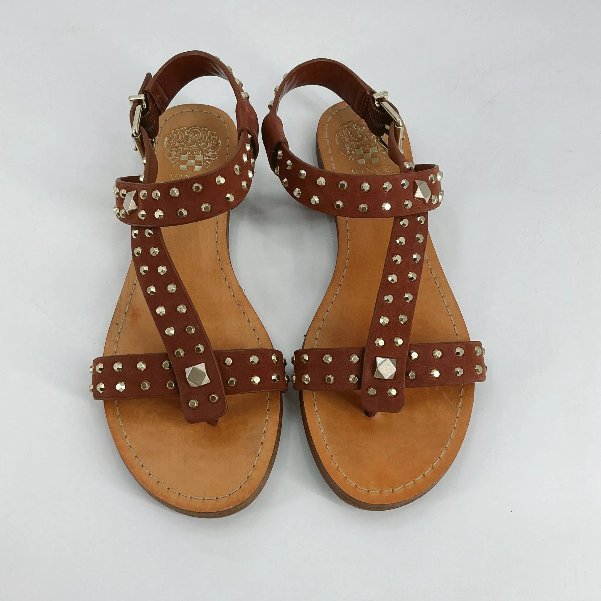 Vince Camuto – Camel Studded Sandals - Size 7.5
