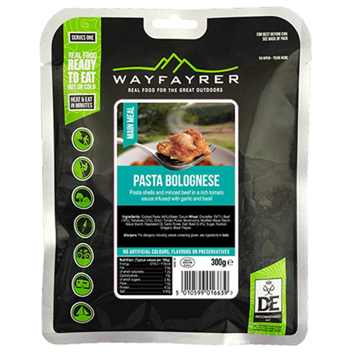 Wayfayrer Ready to Eat Meal Pasta & Bolognese