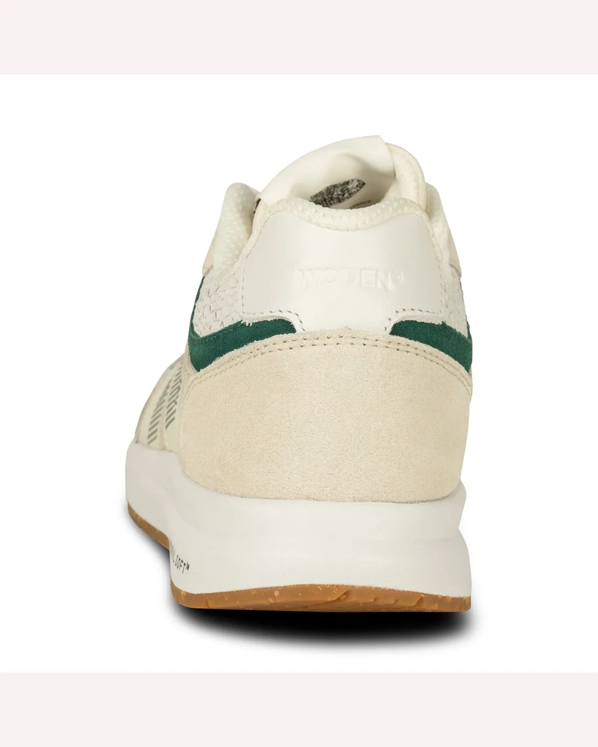 Woden Rigmor Sneaker - Blanc de Blanc/Deep Forest