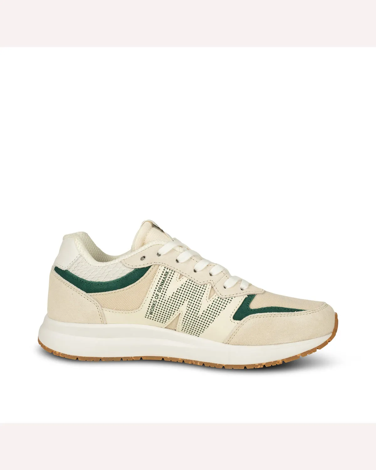 Woden Rigmor Sneaker - Blanc de Blanc/Deep Forest