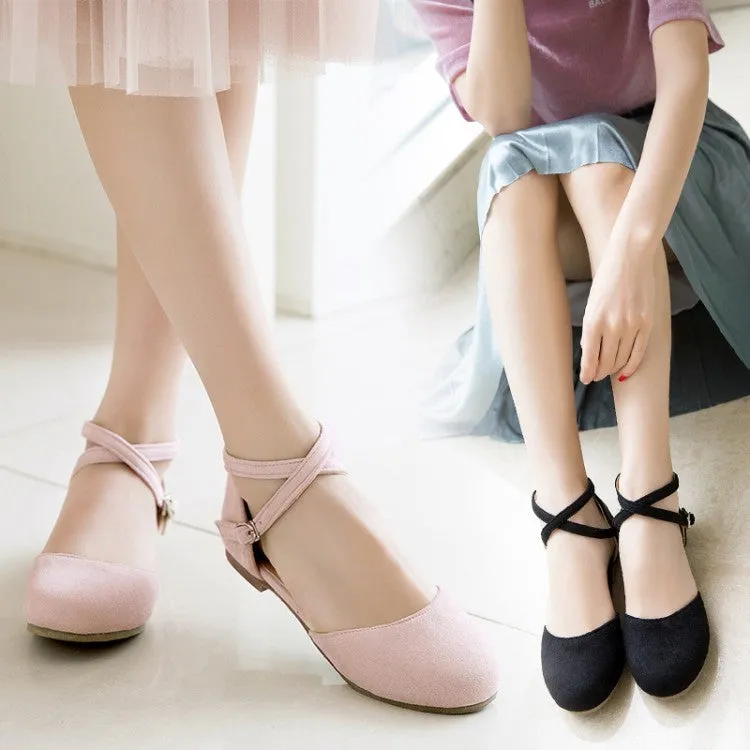 Women Ankle Straps Flats Sandals Shoes MF9206
