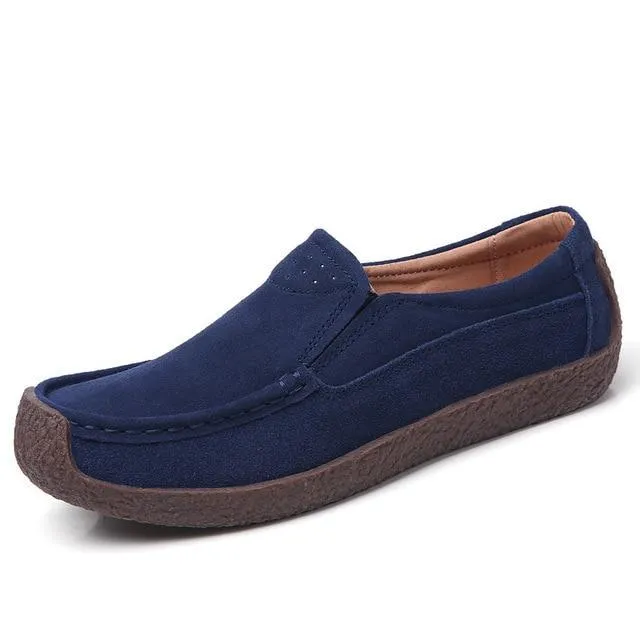 Women Moccasins Women's Flats Genuine leather Shoes