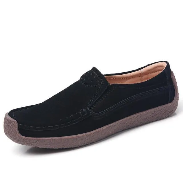 Women Moccasins Women's Flats Genuine leather Shoes