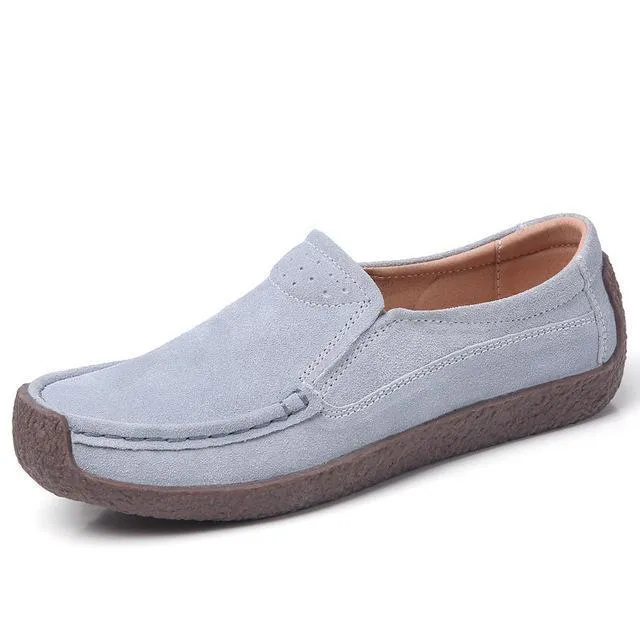 Women Moccasins Women's Flats Genuine leather Shoes