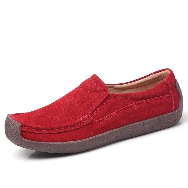 Women Moccasins Women's Flats Genuine leather Shoes