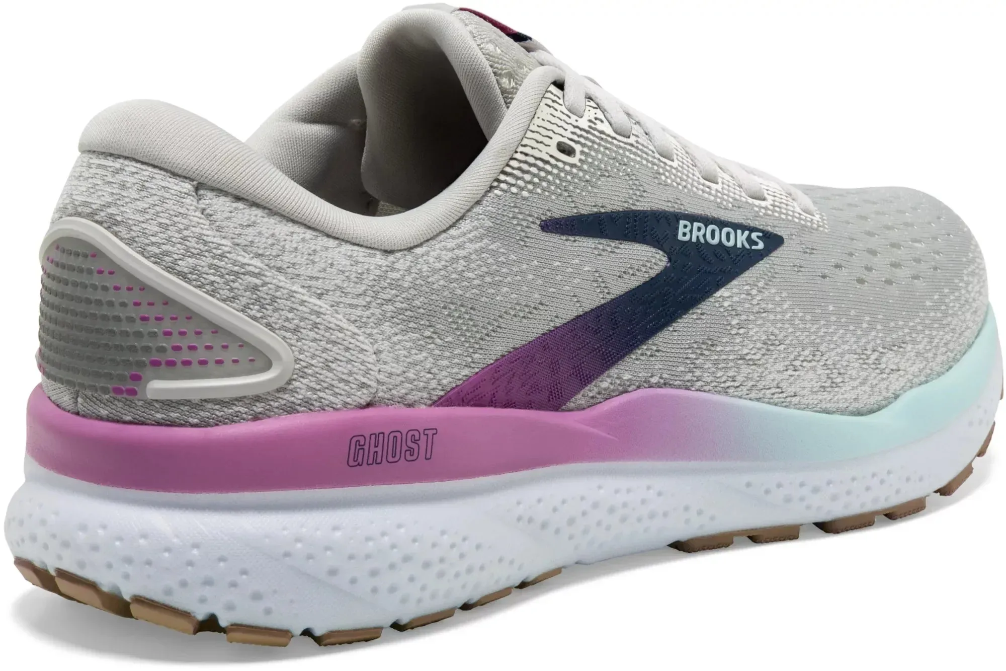 WOMEN'S BROOKS GHOST 16 | WHITE / GREY / ESTATE BLUE