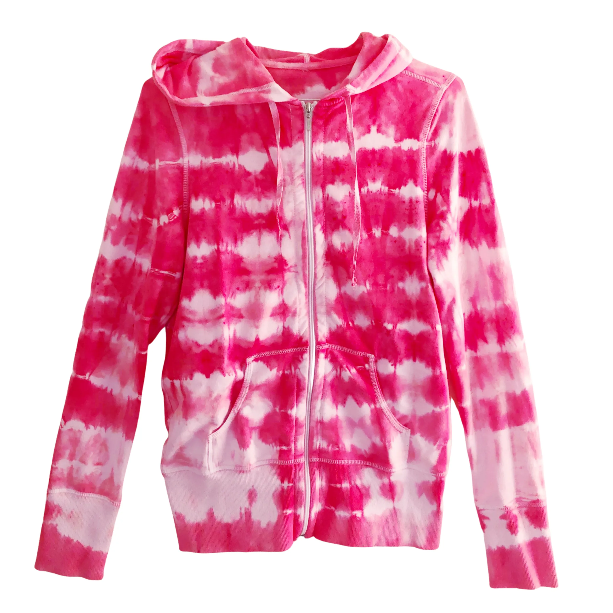 Women's Pink Tie Dye Hoodie