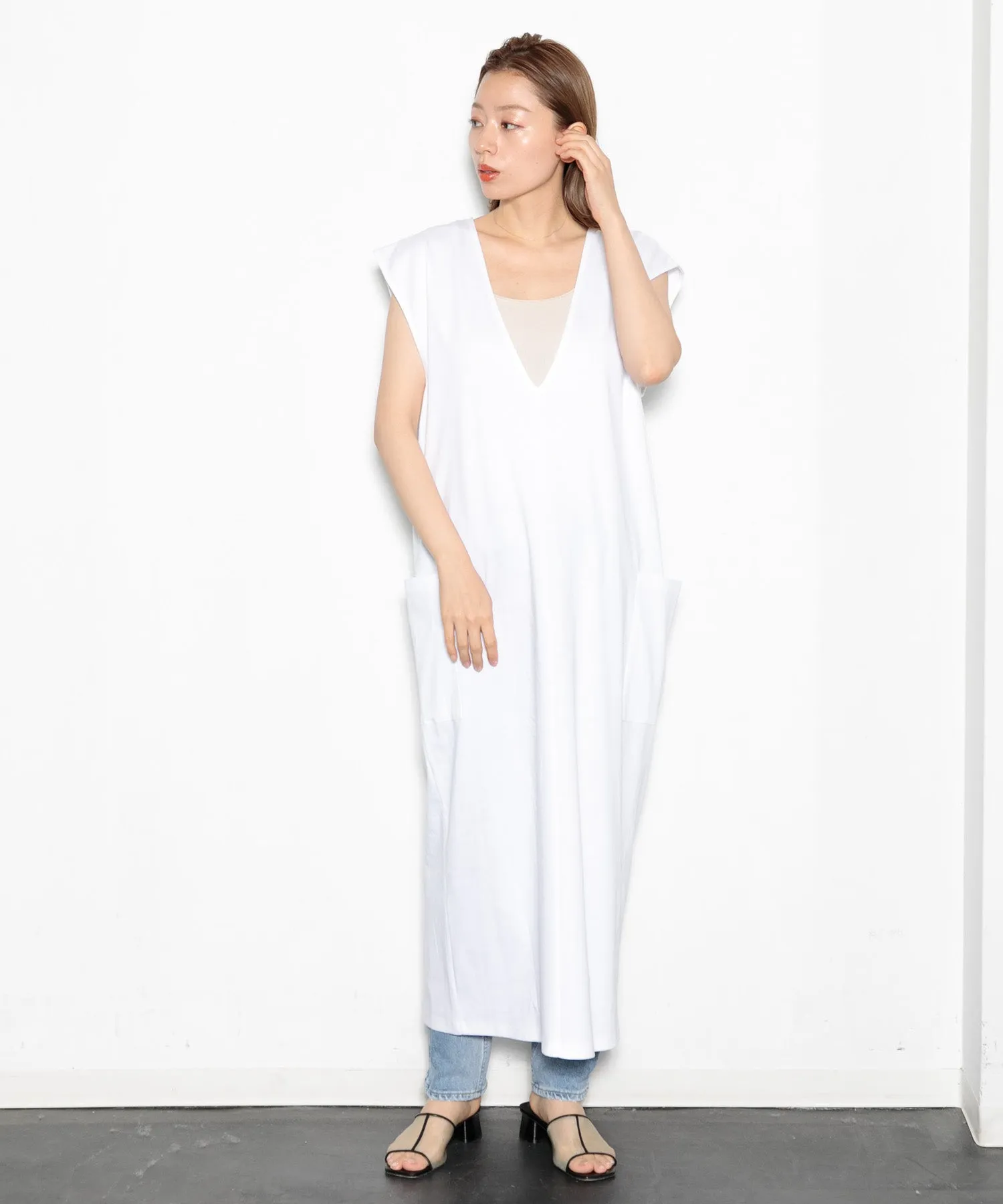 【WOMEN】THE FLATS ノースリーブワンピース