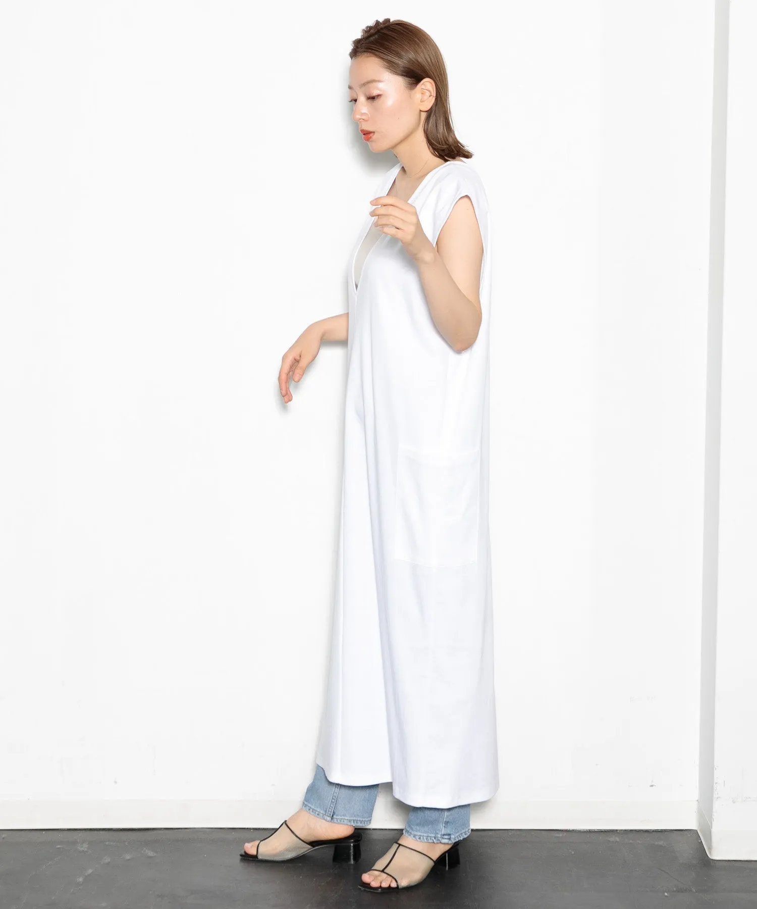 【WOMEN】THE FLATS ノースリーブワンピース