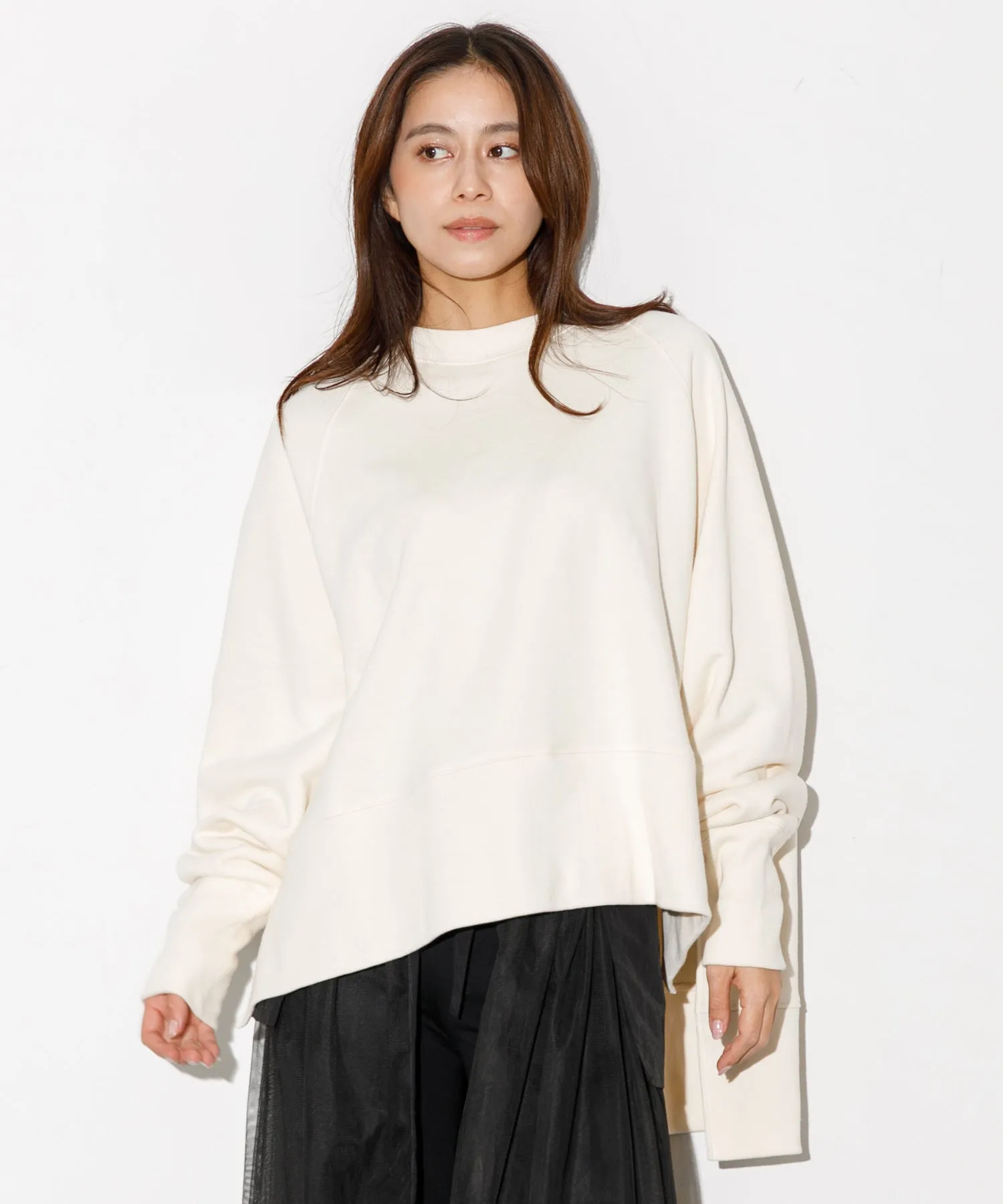 【WOMEN】THE FLATS SIDE SLIT BIG SWEAT