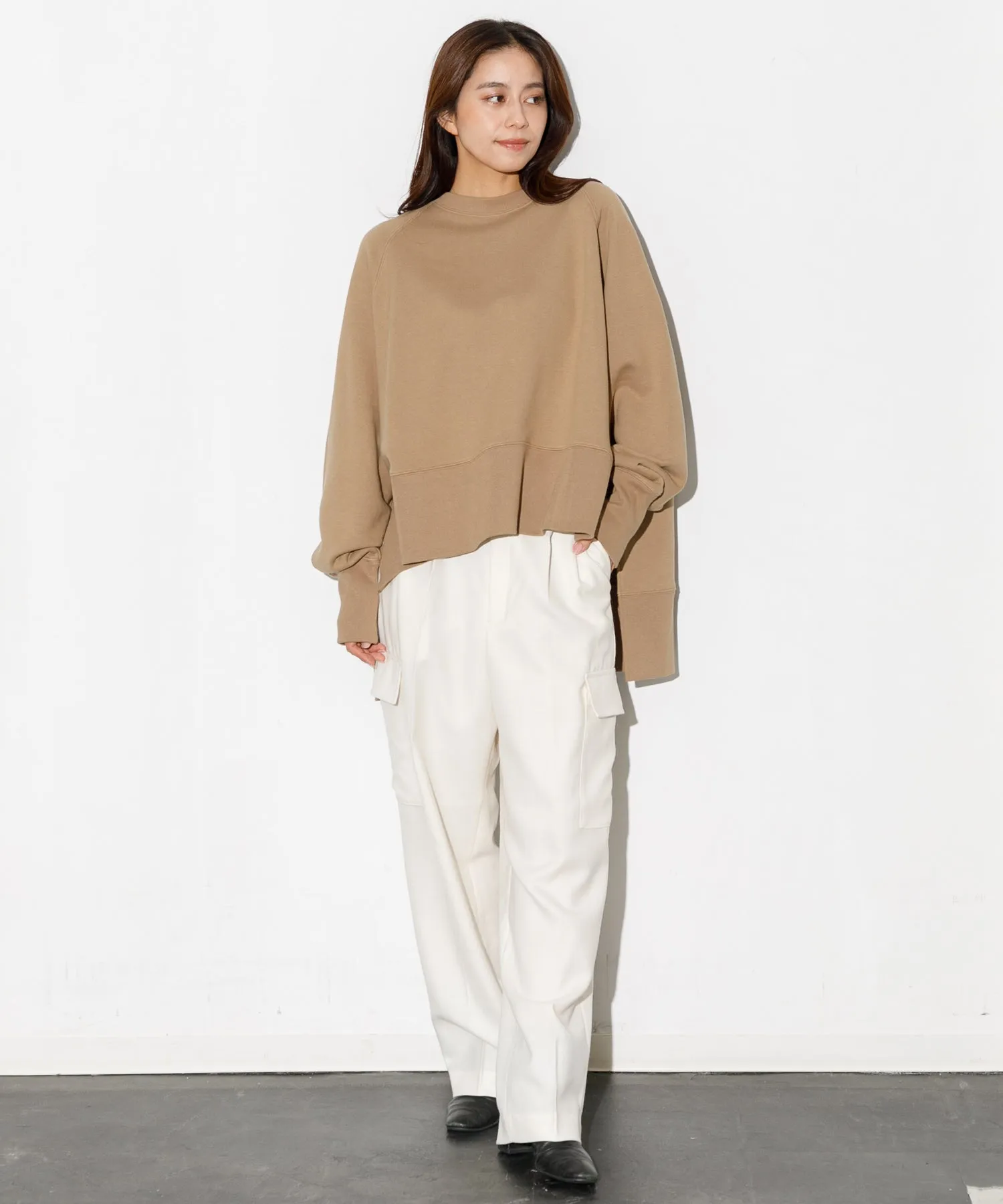 【WOMEN】THE FLATS SIDE SLIT BIG SWEAT