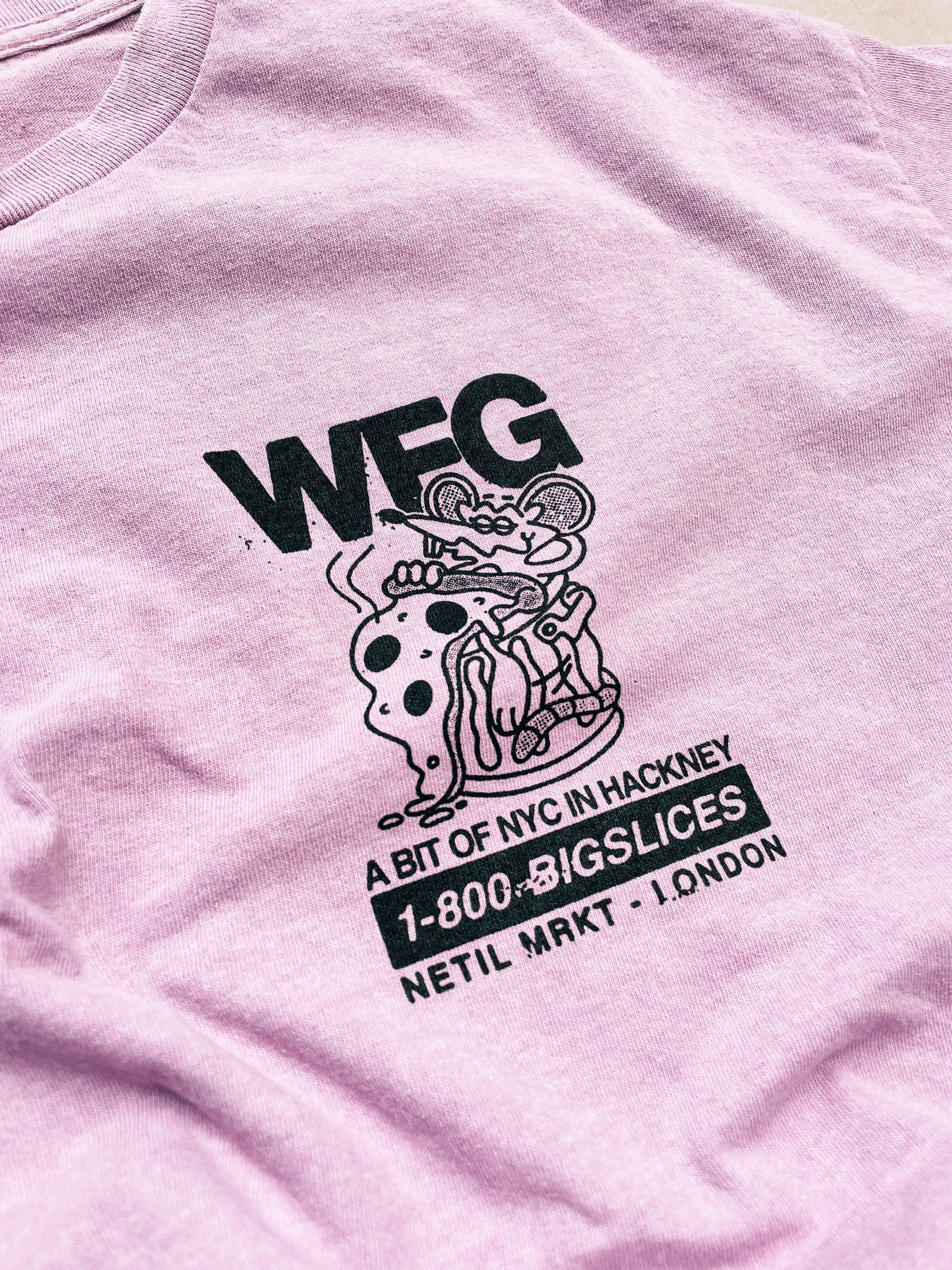 World Famous Gordos 'Call The Gang' Vintage Washed Tee - Pink
