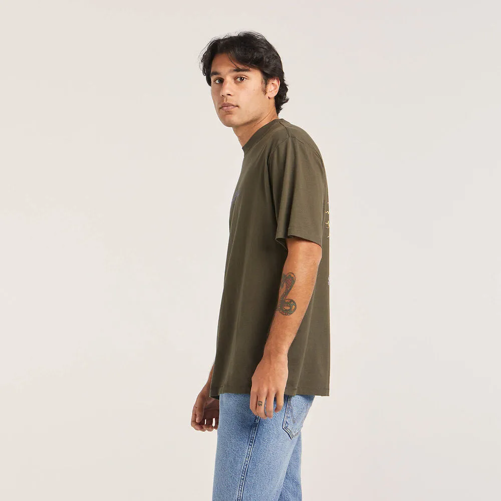 WRANGLER SUN HANDS SLACKER TEE DARK SLATE