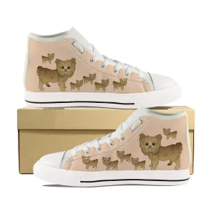 Yorkie 2 Kids Canvas Shoes
