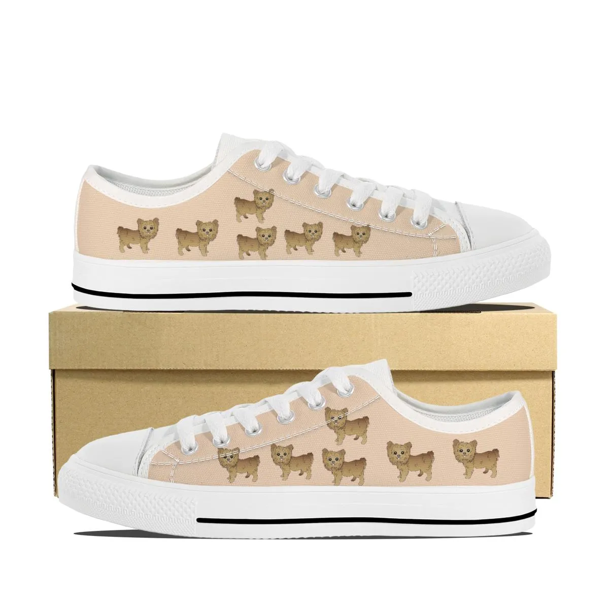 Yorkie 2 Kids Canvas Shoes