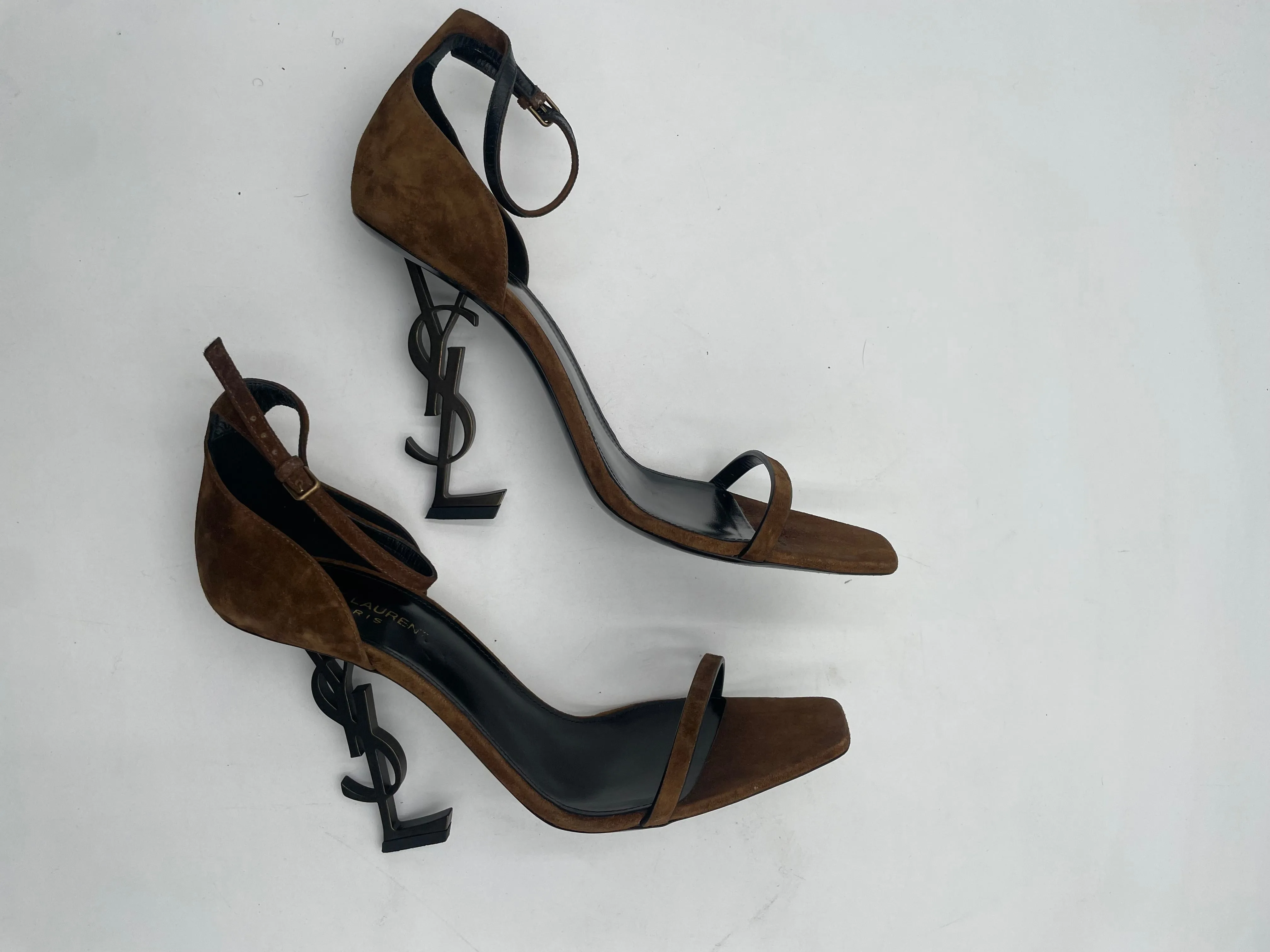 Yves Saint Laurent Brown Suede Heel